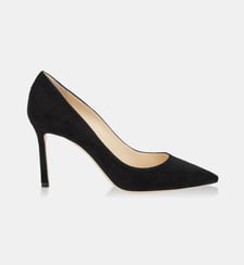 Escarpins Romy 85 à bout pointu en daim Jimmy Choo