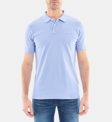 Polo droit en coton piqué stretch Eden Park