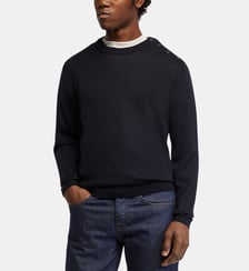 Pull fin droit Sailor en laine mérinos Balibaris