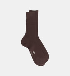 Chaussettes mi-longues côtelées en coton Doré Doré