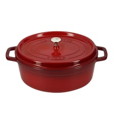 Cocotte en fonte ovale Cherry 31 cm 5,5 L Staub
