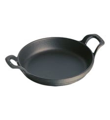 Plat noir rond Staub
