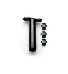 Pompe à vin avec 3 bouchons zamak noir nickel Screwpull
