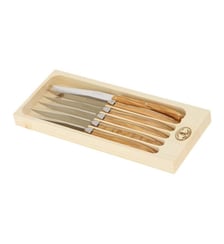 Coffret de 6 couteaux en olivier Jean Dubost