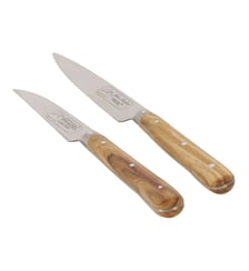2 couteaux de cuisine Office bois d'olivier Jean Dubost