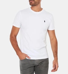 T-shirt droit uni logotypé Polo Ralph Lauren
