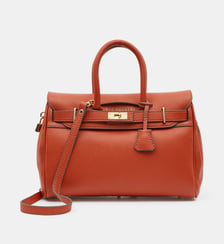 Sac cabas Pyla Romy cuir graine ou façon croco Mac Douglas