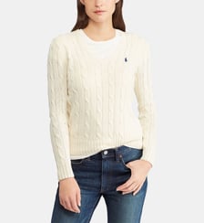Pull torsade col V Polo Ralph Lauren
