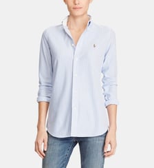 Chemise cintrée en coton piqué rayé Polo Ralph Lauren