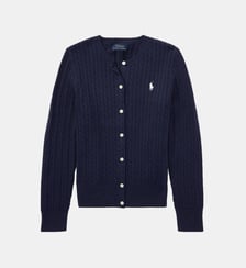 Cardigan torsadé boutonné en coton Polo Ralph Lauren
