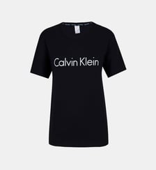 T-shirt de pyjama en coton print logo Calvin Klein