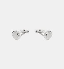 Boutons de manchettes ronds argent Figaret