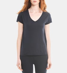 T-shirt droit en coton mélangé American Vintage
