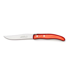 Couteau à steak BERLINGOT acier & manche nacrine rouge Dozorme