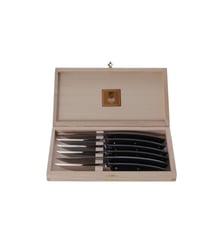 Coffret 6 couteaux de table Le Thiers manche nacrine gris foncé Dozorme