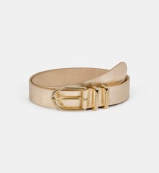 Ceinture moyenne Hiesty cuir ou poils ras Galeries Lafayette
