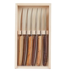 Coffret 6 couteaux manches bois Le Thiers Jean Dubost