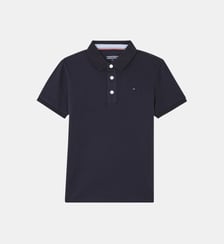 Polo drapeau emblématique brodé coton organique Tommy Hilfiger