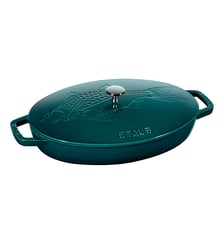 Plat à poisson La Mer fonte émaillée D32 cm Staub