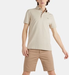 Polo droit en coton piqué stretch Paris Lacoste