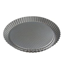 Moule à tarte bord cannelé acier revêtu D28 x H3 cm De Buyer