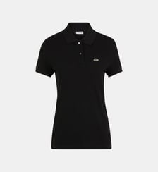 Polo droit manches longues coton piqué logo Lacoste