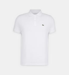 Polo droit manches longues coton piqué logo Lacoste