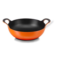Plat Balti Dish fonte orange volcanique Ø24 cm Le Creuset