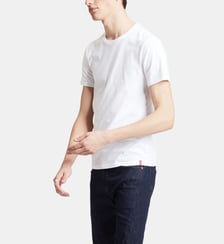 Lot de 2 t-shirts droit Slim 2Pk Crewneck en coton blanc Levi's