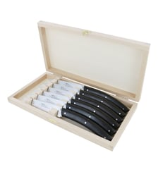 Coffret de 6 couteaux à steak Le Thiers bois d'ébène André Verdier