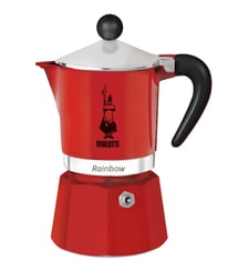 Cafetière Rainbow 3 tasses rouge Bialetti