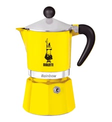 Cafetière Rainbow 3 tasses jaune Bialetti