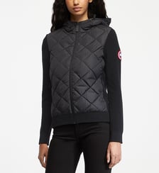 Veste courte et droite en tricot HyBridge® bi-matière Canada Goose