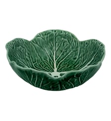 Bol choux terre cuite émaillée vert et blanc Ø17,5 cm Bordallo Pinheiro