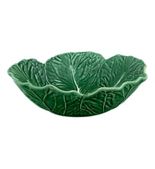 Bol chou terre cuite émaillée vert et blanc Ø29 cm Bordallo Pinheiro