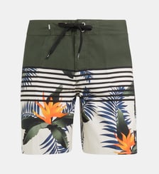 Short de bain jungle rayures suspensoir Quiksilver