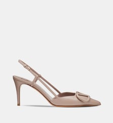 Valentino Garavani escarpins logo en cuir Valentino Garavani