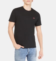 T-shirt droit coton noir Levi's