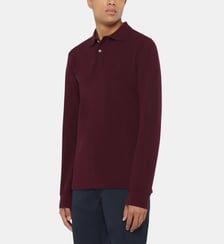 Polo slim coton piqué manches longues Polo Ralph Lauren
