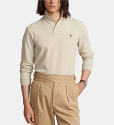 Polo slim coton piqué manches longues Polo Ralph Lauren