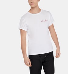 T-shirt droit coton organique blanc Maison Labiche