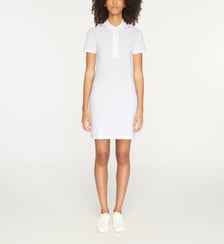 Robe polo slim courte coton piqué stretch Lacoste