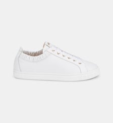 Baskets basses Suzie en cuir avec élastique AGL