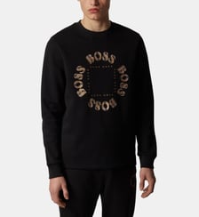 Sweat modèle Salbo Regular Fit siglé BOSS