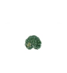 Feuille de géranium avec grenouille vert 13 cm Bordallo Pinheiro