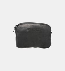Porte-monnaie zippé en cuir gras Arthur & Aston