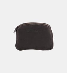 Porte-monnaie zippé en cuir gras Arthur & Aston