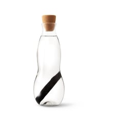 Carafe verre soufflé Eau Good Charcoal Filter 100 cl Black + Blum