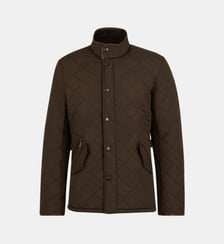 Parka Powell Quilt droite surpiquée losanges Barbour