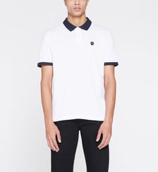 Polo droit coton piqué à bords contrastants Eden Park